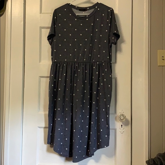 Dresses & Skirts - Short Sleeve Polka Dot Pocket Dress